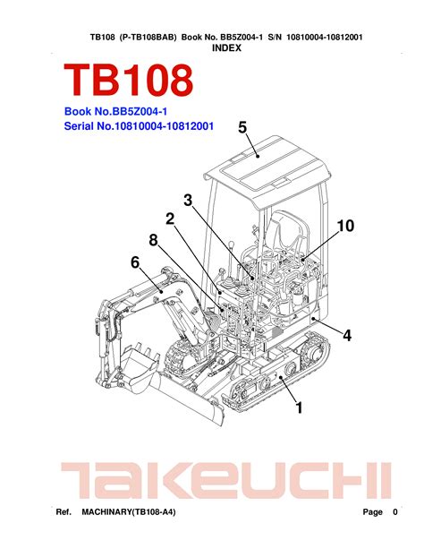 takeuchi tb108 parts